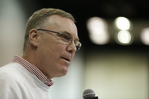 Kansas City Chiefs general manager John Dorsey speaks during a press conference at the NFL Combine in Indianapolis, Thursday, March 2, 2017. (AP Photo/Michael Conroy) Kansas City Chiefs general manager John Dorsey speaks during a press conference at the NFL Combine in Indianapolis, Thursday, March 2, 2017. (AP Photo/Michael Conroy)