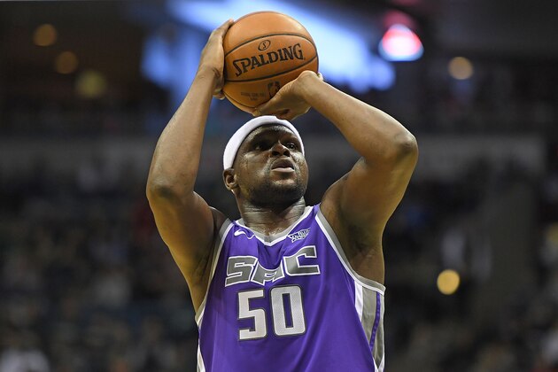 MILWAUKEE, WI - DECEMBER 02:  Zach Randolph #50 of the Sacramento Kings shoots a free throw during a game against the Milwaukee Bucks at the Bradley Center on December 2, 2017 in Milwaukee, Wisconsin.  NOTE TO USER: User expressly acknowledges and agrees that, by downloading and or using this photograph, User is consenting to the terms and conditions of the Getty Images License Agreement.  (Photo by Stacy Revere/Getty Images)