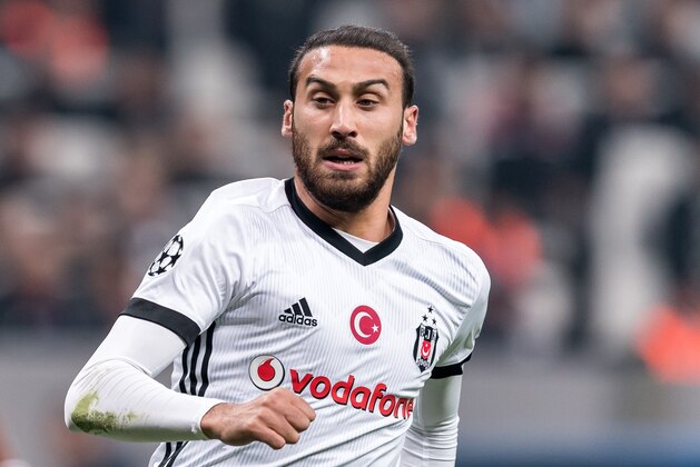 Cenk Tosun of Besiktas JK during the UEFA Champions League group G match between Besiktas JK and FC Porto on November 21, 2017 at the Vodafone Arena in Istanbul, Turkey(Photo by VI Images via Getty Images)