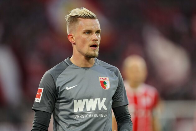 MUNICH, GERMANY - NOVEMBER 18: Philipp Max of Augsburg looks on during the Bundesliga match between FC Bayern Muenchen and FC Augsburg at Allianz Arena on November 18, 2017 in Munich, Germany. (Photo by TF-Images/TF-Images via Getty Images)