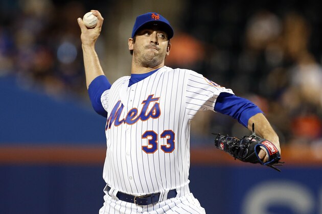 New York Mets pitcher Matt Harvey winds up during the second inning of a baseball game against the Washington Nationals on Saturday, Sept. 23, 2017, in New York. (AP Photo/Adam Hunger)