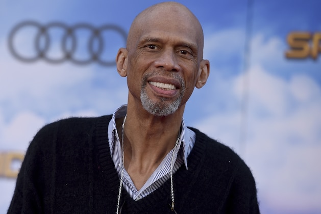 Kareem Abdul-Jabbar arrives at the Los Angeles premiere of
