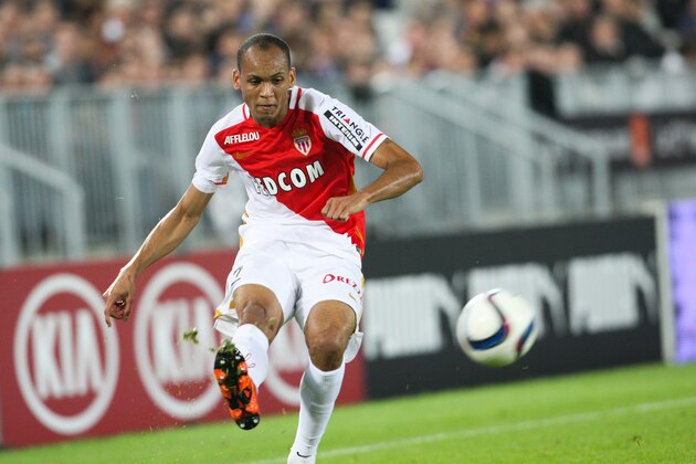 Monaco's Brazilian defender Fabinho kicks the ball during the French L1 football match Bordeaux vs Monaco at the Matmut Atlantique stadium in Bordeaux, southwestern France, on November 8, 2015. AFP PHOTO / NICOLAS PESCHIER        (Photo credit should read NICOLAS PESCHIER/AFP/Getty Images)