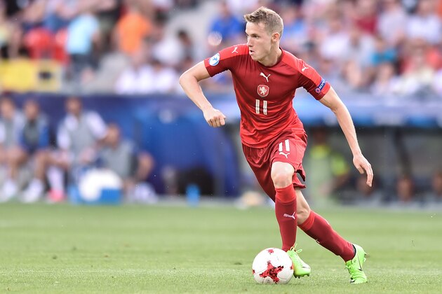 Jakub Jankto during the UEFA European Under-21 match between Czech Republic and Italy on June 21, 2017 in Tychy, Poland. (Photo by MB Media) Jakub Jankto during the UEFA European Under-21 match between Czech Republic and Italy on June 21, 2017 in Tychy, Poland. (Photo by MB Media)