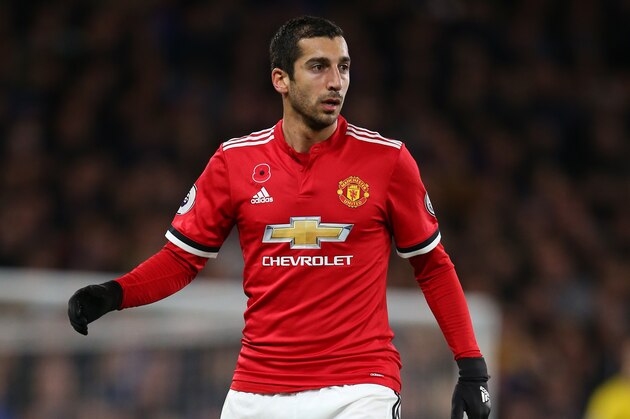 LONDON, ENGLAND - NOVEMBER 05: Henrikh Mkhitaryan of Manchester United during the Premier League match between Chelsea and Manchester United at Stamford Bridge on November 5, 2017 in London, England. (Photo by Catherine Ivill - AMA/Getty Images)