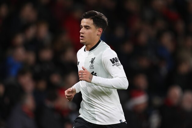 BOURNEMOUTH, ENGLAND - DECEMBER 17: Philippe Coutinho of Liverpool during the Premier League match between AFC Bournemouth and Liverpool at Vitality Stadium on December 17, 2017 in Bournemouth, England. (Photo by Catherine Ivill/Getty Images)