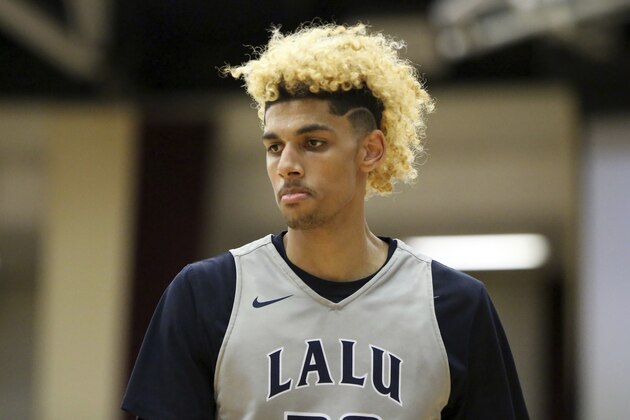 La Lumiere School's Brian Bowen #20 in action against Sierra Canyon School during a high school basketball game at the 2017 Hoophall Classic on Monday, January 16, 2017, in Springfield, MA.. (AP Photo/Gregory Payan)