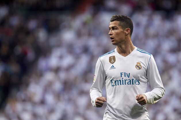 MADRID, SPAIN - NOVEMBER 25:  Cristiano Ronaldo of Real Madrid looks on during the La Liga match between Real Madrid and Malaga at Estadio Santiago Bernabeu on November 25, 2017 in Madrid, Spain.  (Photo by fotopress/Getty Images)