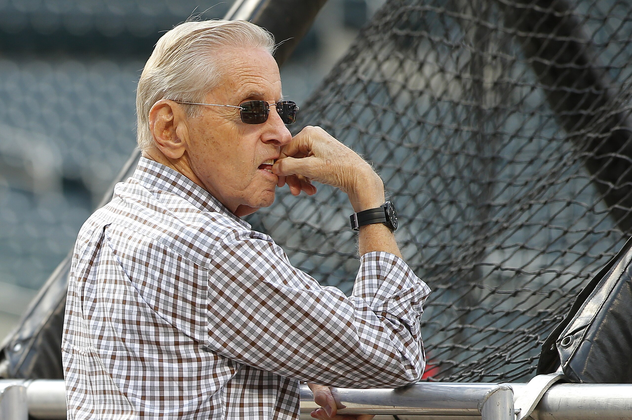 NEW YORK, NY - SEPTEMBER 03: Chairman of the Board & Chief Executive Office Fred Wilpon of the New York Mets before a game against the Washington Nationals at Citi Field on September 3, 2016 in the Flushing neighborhood of the Queens borough of New York City. (Photo by Rich Schultz/Getty Images)