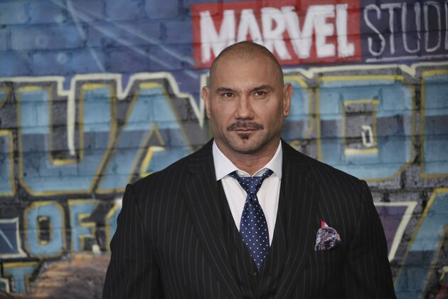 Actor Dave Bautista poses for photographers upon arrival at the premiere of the film 'Guardians of the Galaxy Vol.2 ' in London, Monday, April 24, 2017. (Photo by Joel Ryan/Invision/AP)