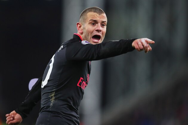 LONDON, ENGLAND - DECEMBER 28:  Jack Wilshere of Arsenal shouts during the Premier League match between Crystal Palace and Arsenal at Selhurst Park on December 28, 2017 in London, England.  (Photo by Dan Istitene/Getty Images)