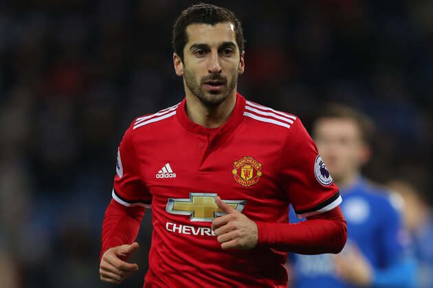 LEICESTER, ENGLAND - DECEMBER 23: Henrikh Mkhitaryan of Manchester United during the Premier League match between Leicester City and Manchester United at The King Power Stadium on December 23, 2017 in Leicester, England. (Photo by Catherine Ivill/Getty Images)