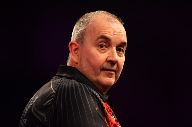 LONDON, ENGLAND - DECEMBER 28: Phil Taylor reacts during his Third Round Match against Keegan Brown during the 2018 William Hill PDC World Darts Championships on Day Twelve at Alexandra Palace on December 28, 2017 in London, England. (Photo by Justin Setterfield/Getty Images) LONDON, ENGLAND - DECEMBER 28: Phil Taylor reacts during his Third Round Match against Keegan Brown during the 2018 William Hill PDC World Darts Championships on Day Twelve at Alexandra Palace on December 28, 2017 in London, England. (Photo by Justin Setterfield/Getty Images)