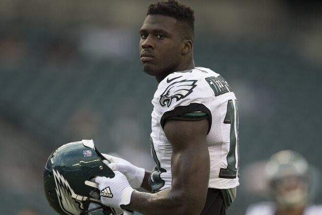 PHILADELPHIA, PA - SEPTEMBER 1: Dorial Green-Beckham #18 of the Philadelphia Eagles looks on prior to the game against the New York Jets at Lincoln Financial Field on September 1, 2016 in Philadelphia, Pennsylvania. The Eagles defeated the Jets 14-6. (Photo by Mitchell Leff/Getty Images)