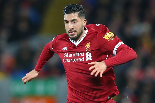 LIVERPOOL, ENGLAND - DECEMBER 13:  Emre Can of Liverpool runs with the ball during the Premier League match between Liverpool and West Bromwich Albion at Anfield on December 13, 2017 in Liverpool, England.  (Photo by Alex Livesey - Danehouse/Getty Images)