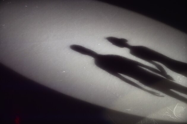 Shadow of Gold medalists Yu Xiaoyu and Zhang Hao of China, winners of the Figure Skating Pairs event, is cast on the ice as they prepare to perform during the closing ceremony of the Asian Winter Games at Makomanai Indoor Skating Rink in Sapporo, northern Japan, Sunday, Feb. 26, 2017. (AP Photo/Eugene Hoshiko)
