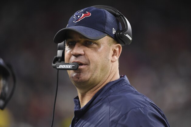 Houston Texans head coach Bill O'Brien during the second half of an NFL preseason football game against the New England Patriots Saturday, Aug. 19, 2017, in Houston. (AP Photo/Eric Christian Smith)