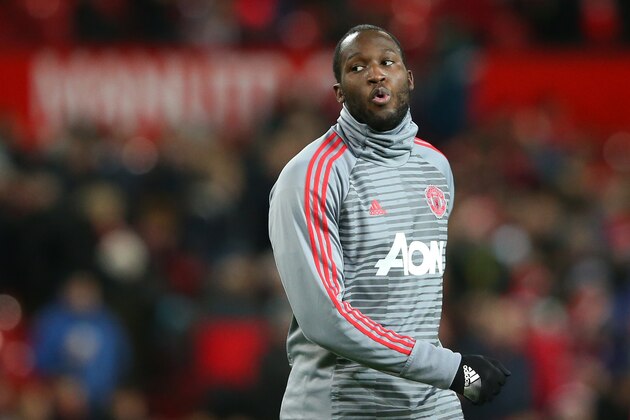 MANCHESTER, ENGLAND - DECEMBER 30:  Romelu Lukaku of Manchester United looks on during his warm up prior to the Premier League match between Manchester United and Southampton at Old Trafford on December 30, 2017 in Manchester, England.  (Photo by Alex Livesey/Getty Images)