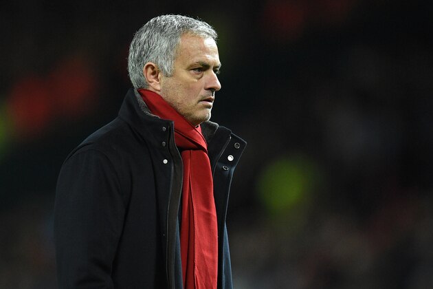 Manchester United's Portuguese manager Jose Mourinho leaves after the English Premier League football match between Manchester United and Southampton at Old Trafford in Manchester, north west England, on December 30, 2017. / AFP PHOTO / Oli SCARFF / RESTRICTED TO EDITORIAL USE. No use with unauthorized audio, video, data, fixture lists, club/league logos or 'live' services. Online in-match use limited to 75 images, no video emulation. No use in betting, games or single club/league/player publications.  /         (Photo credit should read OLI SCARFF/AFP/Getty Images)