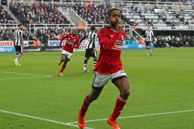 NEWCASTLE UPON TYNE, ENGLAND - MARCH 11: Ryan Sessegnon of Fulham celebrates after he scores the third goal during the Sky Bet Championship match between Newcastle United and Fulham  at St James' Park on March 11, 2017 in Newcastle upon Tyne, England. (Photo by Ian Horrocks/Getty Images)