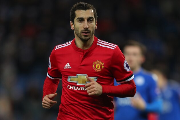 LEICESTER, ENGLAND - DECEMBER 23: Henrikh Mkhitaryan of Manchester United during the Premier League match between Leicester City and Manchester United at The King Power Stadium on December 23, 2017 in Leicester, England. (Photo by Catherine Ivill/Getty Images)