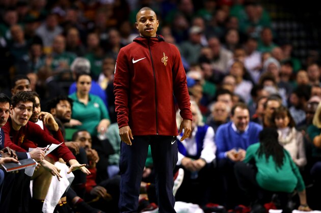 BOSTON, MA - JANUARY 3: Isaiah Thomas #3 of the Cleveland Cavaliers looks on from the bench during the second half against the Boston Celtics at TD Garden on January 3, 2018 in Boston, Massachusetts. (Photo by Maddie Meyer/Getty Images)