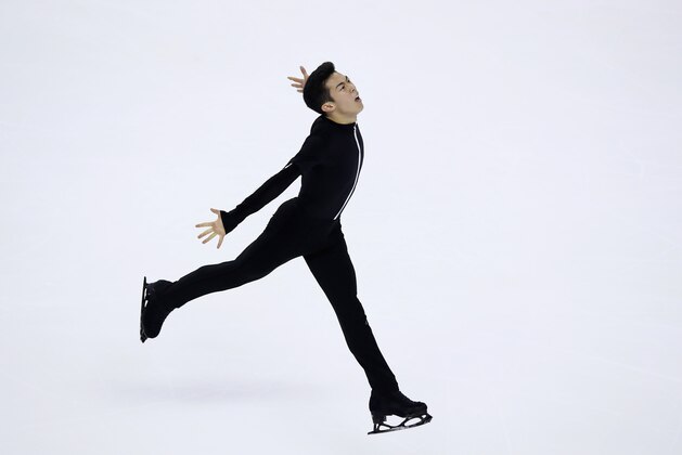 SAN JOSE, CA - JANUARY 04:  Nathan Chen competes in the Championship Men Short Program during Day 2 of the 2018 Prudential U.S. Figure Skating Championships at SAP Center at SAP Center on January 4, 2018 in San Jose, California.  (Photo by Ezra Shaw/Getty Images)