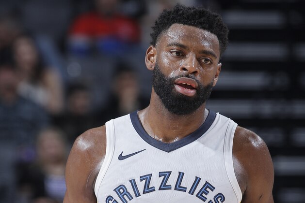 SACRAMENTO, CA - DECEMBER 31: Tyreke Evans #12 of the Memphis Grizzlies looks on during the game against the Sacramento Kings on December 31, 2017 at Golden 1 Center in Sacramento, California. NOTE TO USER: User expressly acknowledges and agrees that, by downloading and or using this photograph, User is consenting to the terms and conditions of the Getty Images Agreement. Mandatory Copyright Notice: Copyright 2017 NBAE (Photo by Rocky Widner/NBAE via Getty Images)