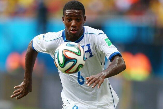 MANAUS, BRAZIL - JUNE 25:  Juan Carlos Garcia of Honduras controls the ball during the 2014 FIFA World Cup Brazil Group E match between Honduras and Switzerland at Arena Amazonia on June 25, 2014 in Manaus, Brazil.  (Photo by Clive Brunskill/Getty Images)