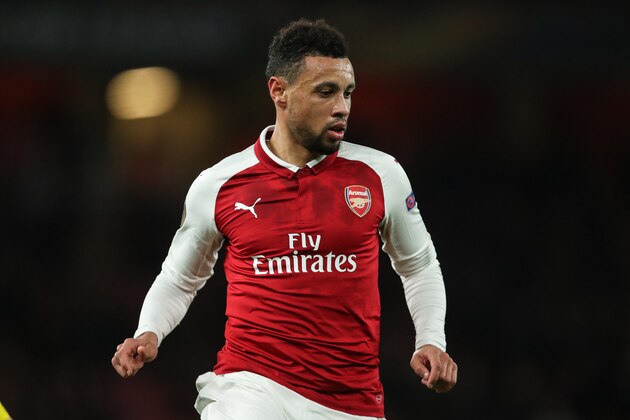 LONDON, ENGLAND - DECEMBER 07: Francis Coquelin of Arsenal during the UEFA Europa League group H match between Arsenal FC and BATE Borisov at Emirates Stadium on December 7, 2017 in London, United Kingdom. (Photo by Robbie Jay Barratt - AMA/Getty Images)
