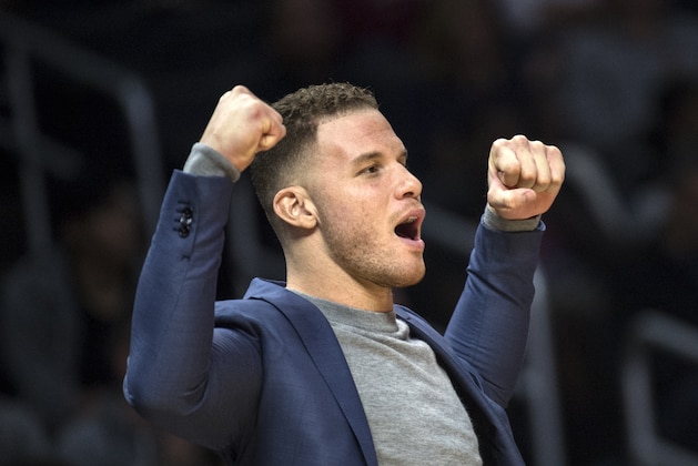 Los Angeles Clippers forward Blake Griffin during the second half of an NBA basketball game Wednesday, Dec. 6, 2017, in Los Angeles. (AP Photo/Kyusung Gong)