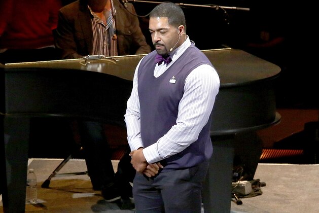 NEWARK, NJ - JUNE 15:  David Daniel Otunga, Sr. attends the 2014 Special Olympics USA Games Opening Ceremony at Prudential Center on June 15, 2014  in Newark, New Jersey.  (Photo by Paul Zimmerman/Getty Images)