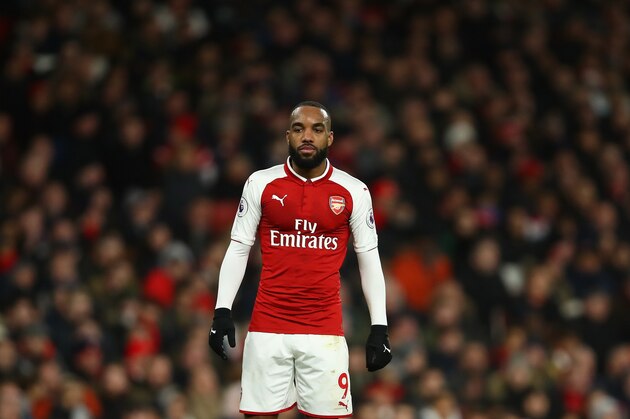 LONDON, ENGLAND - JANUARY 03:  Alexandre Lacazette of Arsenal looks on during the Premier League match between Arsenal and Chelsea at Emirates Stadium on January 3, 2018 in London, England.  (Photo by Julian Finney/Getty Images)