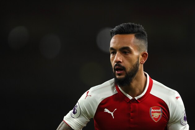 LONDON, ENGLAND - JANUARY 03:  Theo Walcott of Arsenal looks on during the Premier League match between Arsenal and Chelsea at Emirates Stadium on January 3, 2018 in London, England.  (Photo by Matthew Ashton - AMA/Getty Images)