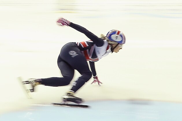 NOTTINGHAM, ENGLAND - DECEMBER 12:  Elise Christie of Great Britain pictured during a media day for the Athletes Named in the GB Short Track Speed Skating Team for the PyeongChang 2018 Winter Olympic Games on December 12, 2017 in Nottingham, England.  (Photo by Matthew Lewis/Getty Images)