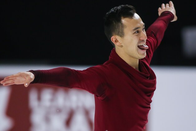 VANCOUVER, BC - JANUARY 13: Patrick Chan performs his free program during the 2018 Canadian Tire National Skating Championships game at the Doug Mitchell Thunderbird Sports Centre on January 13, 2018 in Vancouver, British Columbia, Canada. (Photo by Ben Nelms/Getty Images)