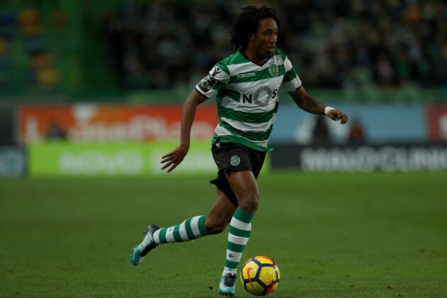 LISBON, PORTUGAL - January 07: Sporting CP forward Gelson Martins from Portugal during the Portuguese Primeira Liga match between Sporting CP and CS Maritime at Estadio Jose Alvalade on January 07, 2018 in Lisbon, Portugal.  (Photo by Carlos Rodrigues/Getty Images)