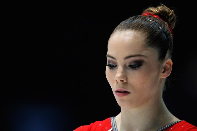 ANTWERPEN, BELGIUM - OCTOBER 02:  McKayla Maroney of USA gets ready to compete in the Womens Vault Qualification on  Day Three of the Artistic Gymnastics World Championships Belgium 2013 held at the Antwerp Sports Palace on October 2, 2013 in Antwerpen, Belgium.  (Photo by Dean Mouhtaropoulos/Getty Images)
