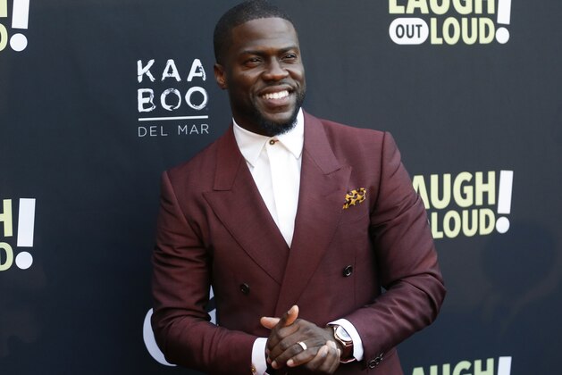 FILE - In this Aug. 3, 2017 file photo, Kevin Hart poses at Kevin Hart's