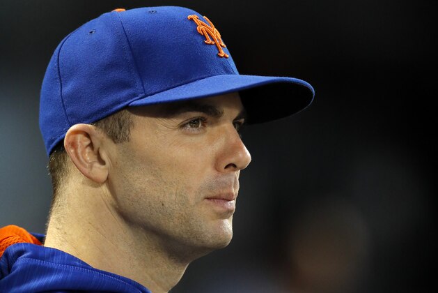 NEW YORK, NY - MAY 20:  Injured David Wright #5 of the New York Mets watches from the dugout at an interleague MLB baseball game against the Los Angeles Angels of Anaheim on May 20, 2017 at CitiField in the Flushing neighborhood of the Queens borough of New York City. (Photo by Paul Bereswill/Getty Images)