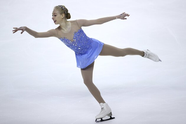 Bradie Tennell performs during the women's free skate event at the U.S. Figure Skating Championships in San Jose, Calif., Friday, Jan. 5, 2018. (AP Photo/Ben Margot)
