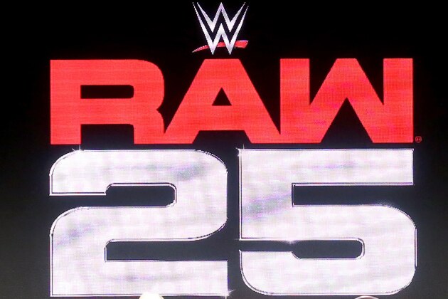 PASADENA, CA - JANUARY 09: (L-R) WWE EVP, Talent, Live Events & Creative, Paul 'Triple H' Levesque, WWE Chief Brand Officer Stephanie McMahon, WWE Hall of Famer Shawn Michaels, and WWE Superstars Mark Henry, The Miz, and Maryse Ouellet of 'WWE Monday Night Raw: 25th Anniversary' on USA speak onstage during the NBCUniversal portion of the 2018 Winter Television Critics Association Press Tour at The Langham Huntington, Pasadena on January 9, 2018 in Pasadena, California.  (Photo by Frederick M. Brown/Getty Images)