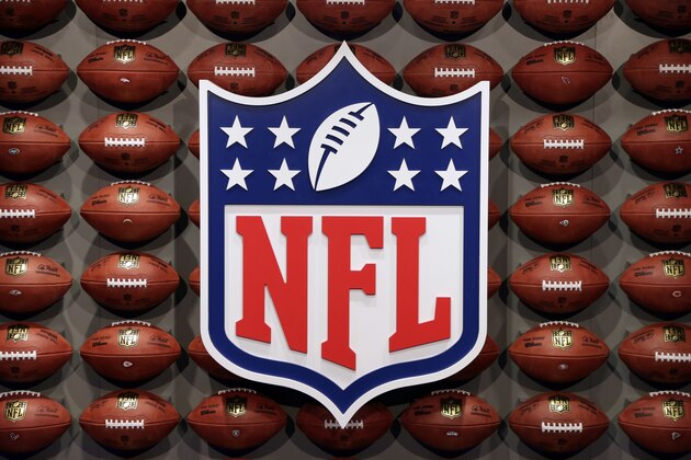 An NFL logo is displayed at the opening of