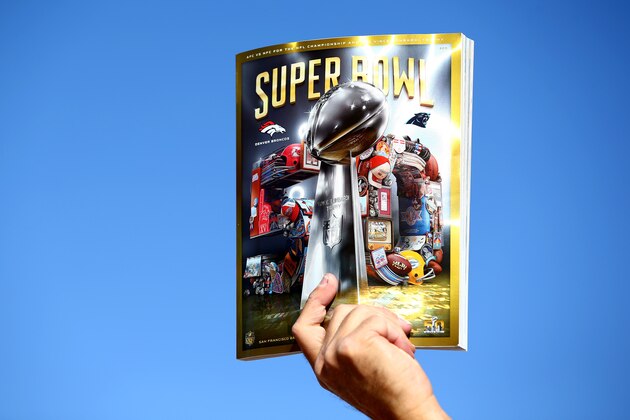 SANTA CLARA, CA - FEBRUARY 07:  A game program is seen prior to Super Bowl 50 at Levi's Stadium on February 7, 2016 in Santa Clara, California.  (Photo by Al Bello/Getty Images)