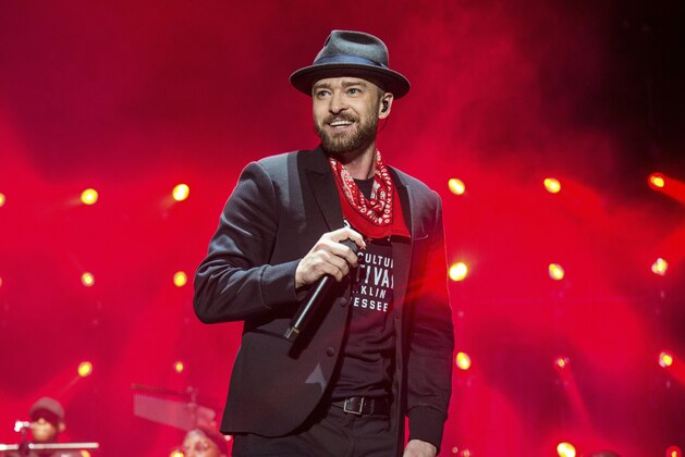 FILE- In this Sept. 23, 2017, file photo, Justin Timberlake performs at the Pilgrimage Music and Cultural Festival in Franklin, Tenn. The NFL announced Sunday, Oct. 22, that Timberlake will headline the Super Bowl halftime show Feb. 4 in Minnesota. (Photo by Amy Harris/Invision/AP, File)
