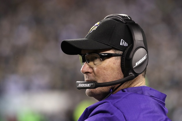 Minnesota Vikings head coach Mike Zimmer reacts during the second half of the NFL football NFC championship game against the Philadelphia Eagles Sunday, Jan. 21, 2018, in Philadelphia. (AP Photo/Matt Rourke) Minnesota Vikings head coach Mike Zimmer reacts during the second half of the NFL football NFC championship game against the Philadelphia Eagles Sunday, Jan. 21, 2018, in Philadelphia. (AP Photo/Matt Rourke)