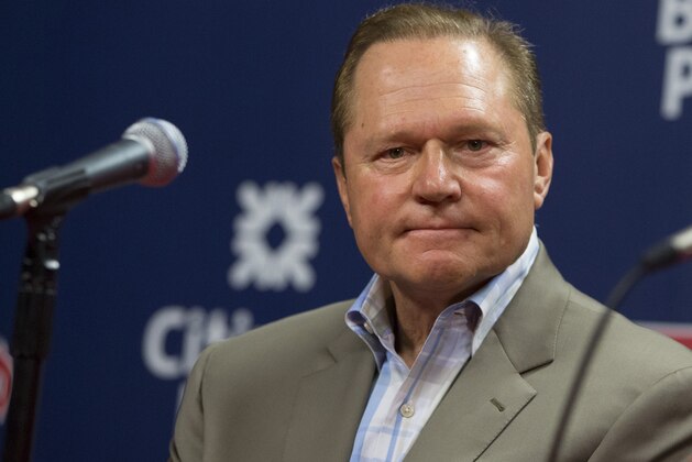PHILADELPHIA, PA - JUNE 17: Agent Scott Boras addresses the media prior to the game between the Baltimore Orioles and Philadelphia Phillies on June 17, 2015 at the Citizens Bank Park in Philadelphia, Pennsylvania.  (Photo by Mitchell Leff/Getty Images)