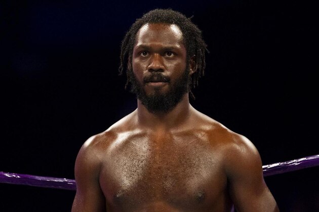 This undated photo provided by the Gainsville, Fla., Police Department shows WWE wrestler Rich Swann. Swann is being held without bail in a Florida jail after he was arrested Saturday, Dec. 9, 2017and charged with battery and false imprisonment. According to Gainesville Police, Swann was arguing with his wife, who is also a wrestler.  (Gainesville Police Department via AP)