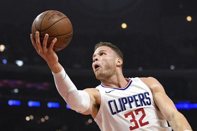 Los Angeles Clippers forward Blake Griffin shoots during the first half of an NBA basketball game against the Minnesota Timberwolves, Monday, Jan. 22, 2018, in Los Angeles. (AP Photo/Mark J. Terrill)