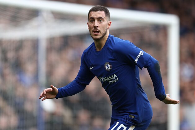 LONDON, ENGLAND - JANUARY 28: Eden Hazard of Chelsea during the Emirates FA Cup Fourth Round match between Chelsea and Newcastle United on January 28, 2018 in London, United Kingdom. (Photo by Catherine Ivill/Getty Images)